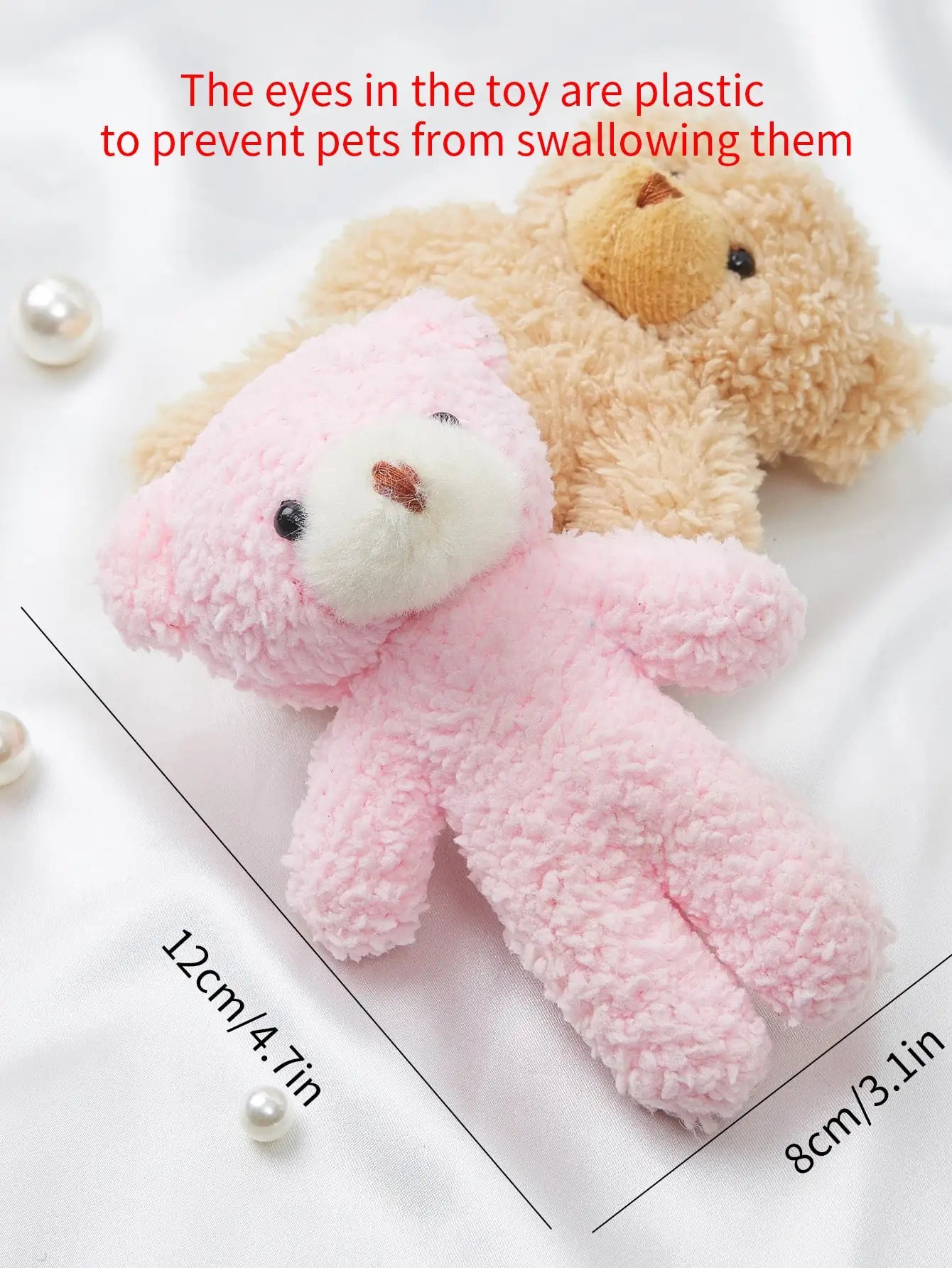 1 random color mini teddy bear plush toy