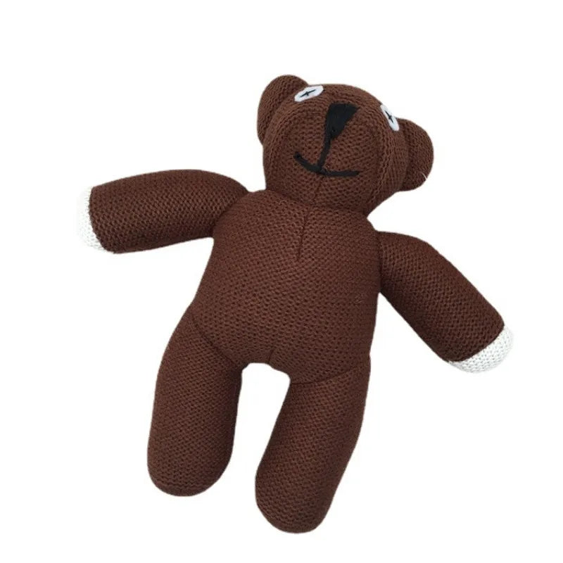 2024 New 25cm Mr. Bean's Bear Teddy Bear Bean Bear Cartoon Children's Plush Toy Doll Children's Birthday Gift Christmas Gift