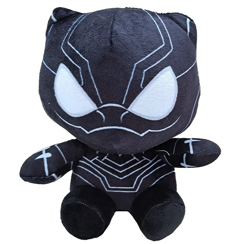 20cm Marvel Plush Toy Avengers Spider-Man Captain America Iron Man Hulk Black Panther Groot Cartoon Cute Stuffed Doll Kids Gifts