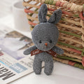 10Pcs/Lot shiny silk teddy bear plush toy doll pendant Soft Stuffed rabbit keychain Wedding Xmas decorations kids birthday gift