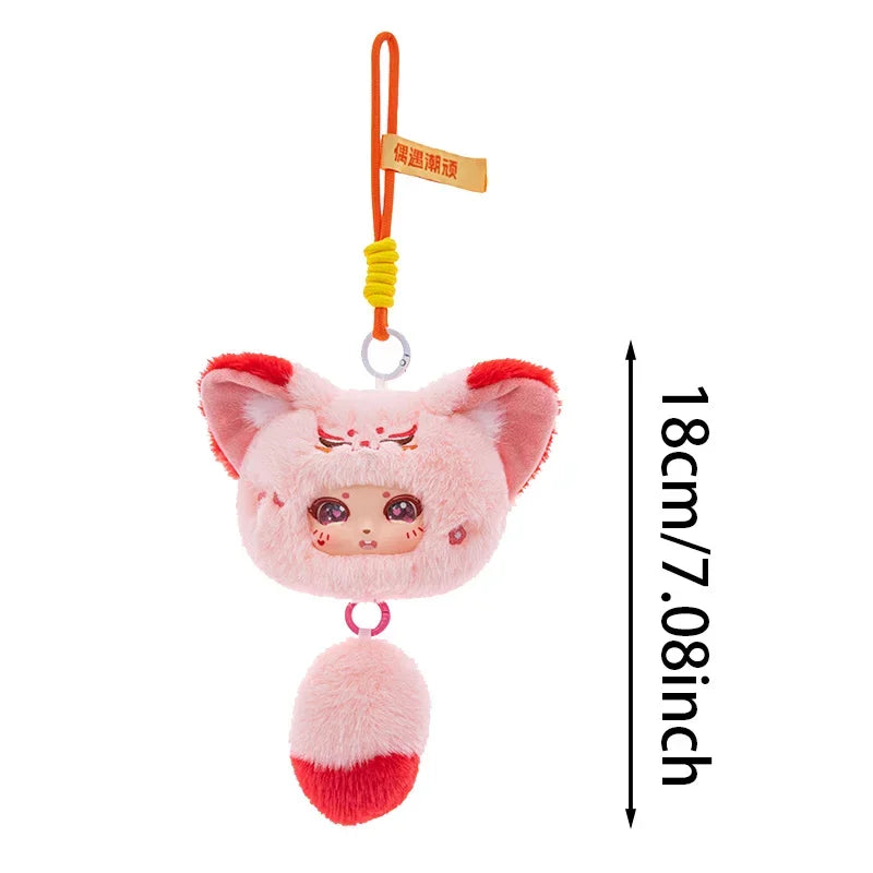 18cm round vinyl plush toy, forest animal plush, vinyl plush toys, backpack hanging key holder, beautiful gift for children