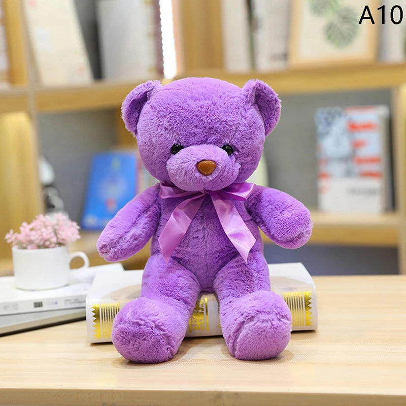 30CM Colorful Bear Plush Animals Toys Doll Soft Stuffed Teddy Bears for Girls Wedding Baby Shower Toy Birthday Gift Child Kids