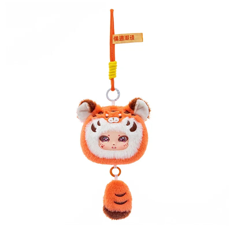 18cm round vinyl plush toy, forest animal plush, vinyl plush toys, backpack hanging key holder, beautiful gift for children