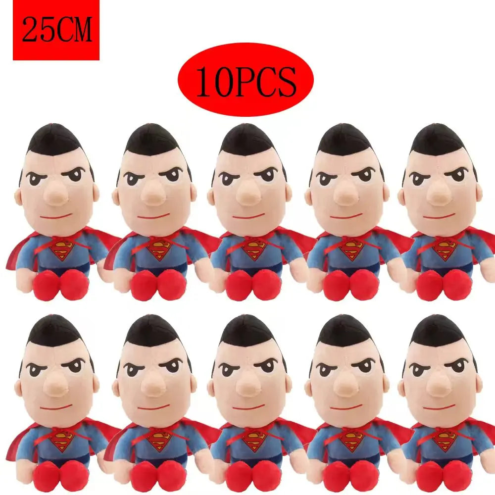 10pcs Man Spidermaned Plush Toys Movie Dolls Marvel Avengers Soft Stuffed Hero Captain America Iron Christmas Children's gifts