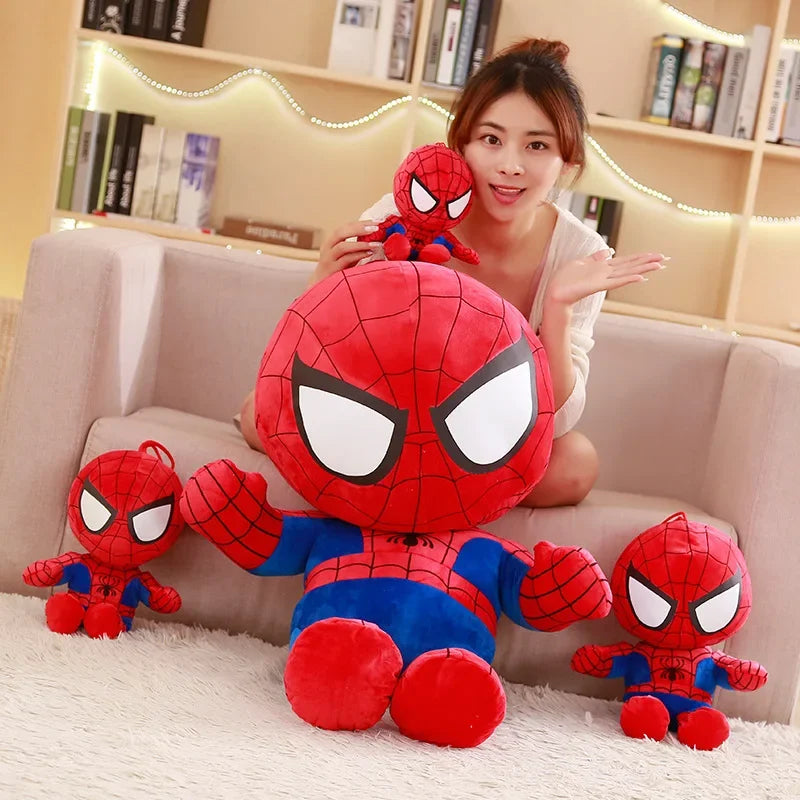 25-60cm Disney Marvel Avengers Soft Stuffed Cartoon Captain America Iron Man Spiderman Plush Toys Movie Dolls Gifts for Kids