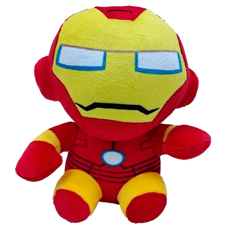 20cm Marvel Plush Toy Avengers Spider-Man Captain America Iron Man Hulk Black Panther Groot Cartoon Cute Stuffed Doll Kids Gifts