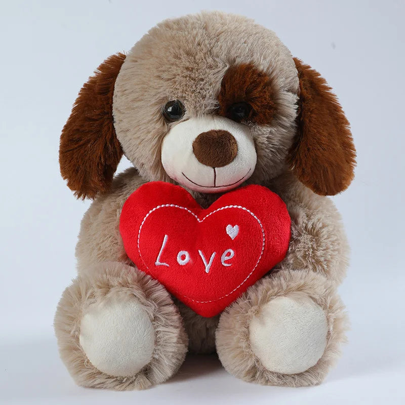 25cm Valentine's Day Heart Teddy Fairy Bear Stuffed Soft Cute Animal Plush Toys For Lovers Birthday Gifts Home Decroe