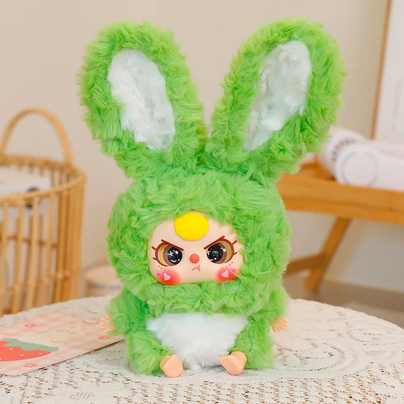 25cm Cute Rabbit Plush Toys Movie Stuffed Animals Brightly Colored Vinyl Dolls Kids Toys Birthday Gifts Girls Backpack Pendants