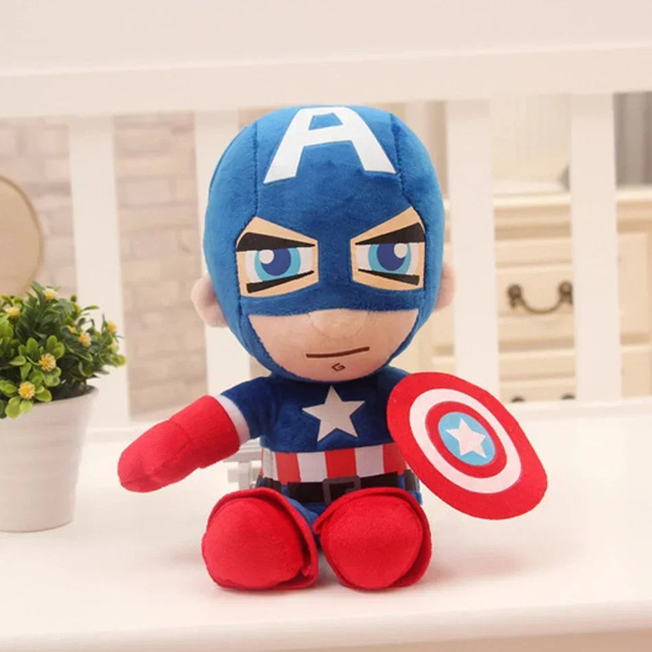 *27-32cm Man Spidermaned Plush Toys Movie Dolls Marvel Avengers Soft Stuffed Hero Captain America Iron Christmas Gifts for Kids.