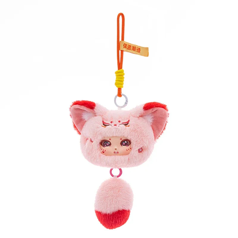 18cm round vinyl plush toy, forest animal plush, vinyl plush toys, backpack hanging key holder, beautiful gift for children