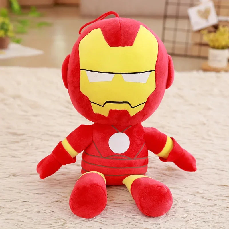 25-60cm Disney Marvel Avengers Soft Stuffed Cartoon Captain America Iron Man Spiderman Plush Toys Movie Dolls Gifts for Kids