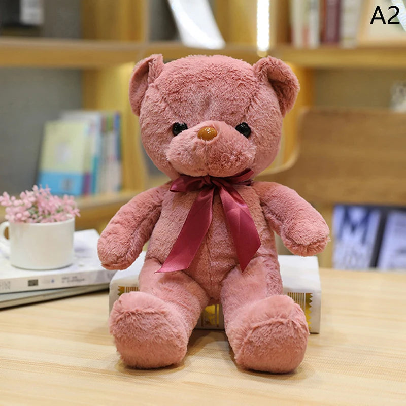 30CM Colorful Bear Plush Animals Toys Doll Soft Stuffed Teddy Bears for Girls Wedding Baby Shower Toy Birthday Gift Child Kids