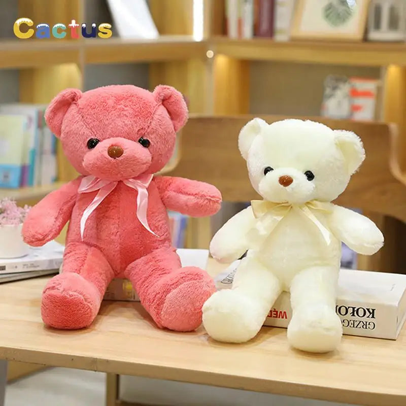 30CM Colorful Bear Plush Animals Toys Doll Soft Stuffed Teddy Bears for Girls Wedding Baby Shower Toy Birthday Gift Child Kids