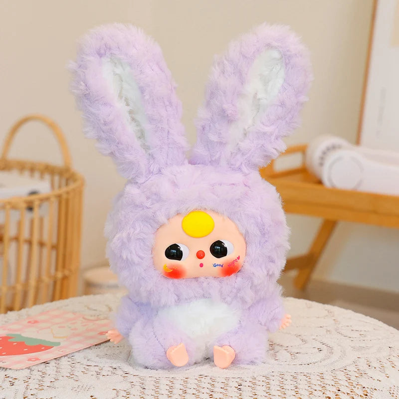 25cm Cute Rabbit Plush Toys Movie Stuffed Animals Brightly Colored Vinyl Dolls Kids Toys Birthday Gifts Girls Backpack Pendants
