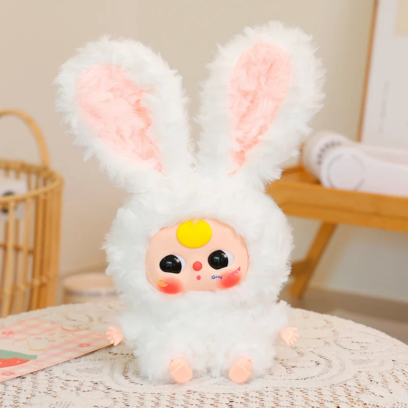 25cm Cute Rabbit Plush Toys Movie Stuffed Animals Brightly Colored Vinyl Dolls Kids Toys Birthday Gifts Girls Backpack Pendants