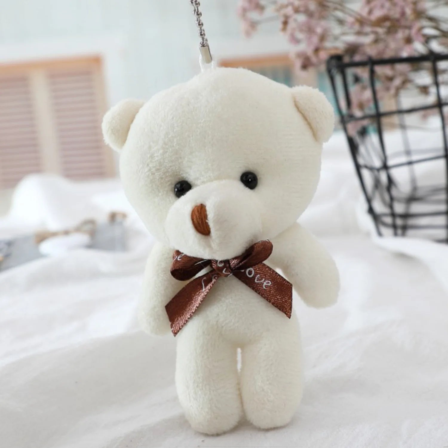 30pcs Cute teddy Bear Plush Toy Keychain Kawaii Mini Bear Animal Stuffed Doll Toys