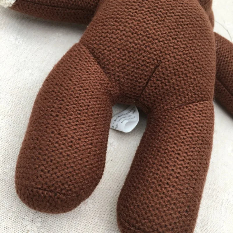 2024 New 25cm Mr. Bean's Bear Teddy Bear Bean Bear Cartoon Children's Plush Toy Doll Children's Birthday Gift Christmas Gift