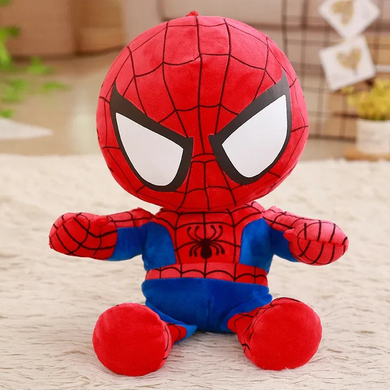25-60cm Disney Marvel Avengers Soft Stuffed Cartoon Captain America Iron Man Spiderman Plush Toys Movie Dolls Gifts for Kids