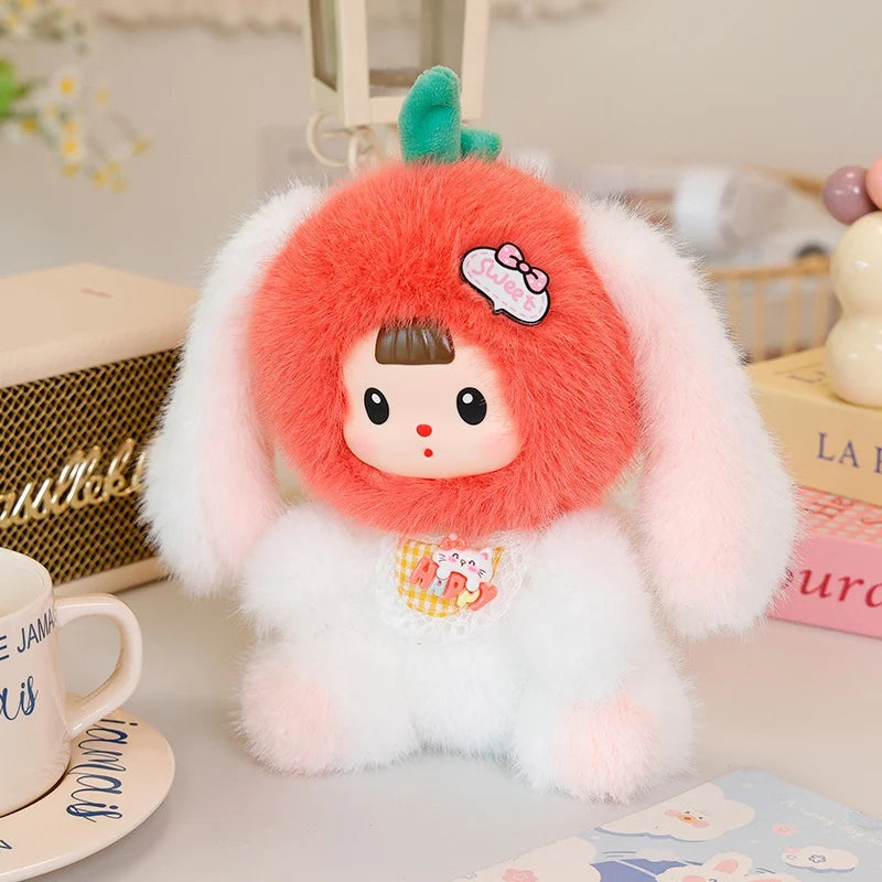 17cm Cute Creative Dinosaurs Plush Toy Little Dinosaur Raccoon Cat Rabbit Urbanvinyl Doll Animal Strawberry Cat Doll Kids Gifts