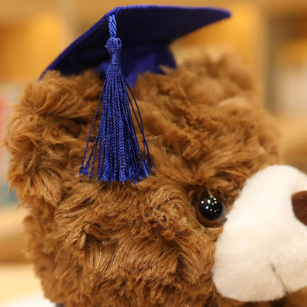 23/28cm Cute  Soft For  Pillow Graduation Gifts Teddy Bear  Toy Bachelor's Cap Bear Animal Dolls