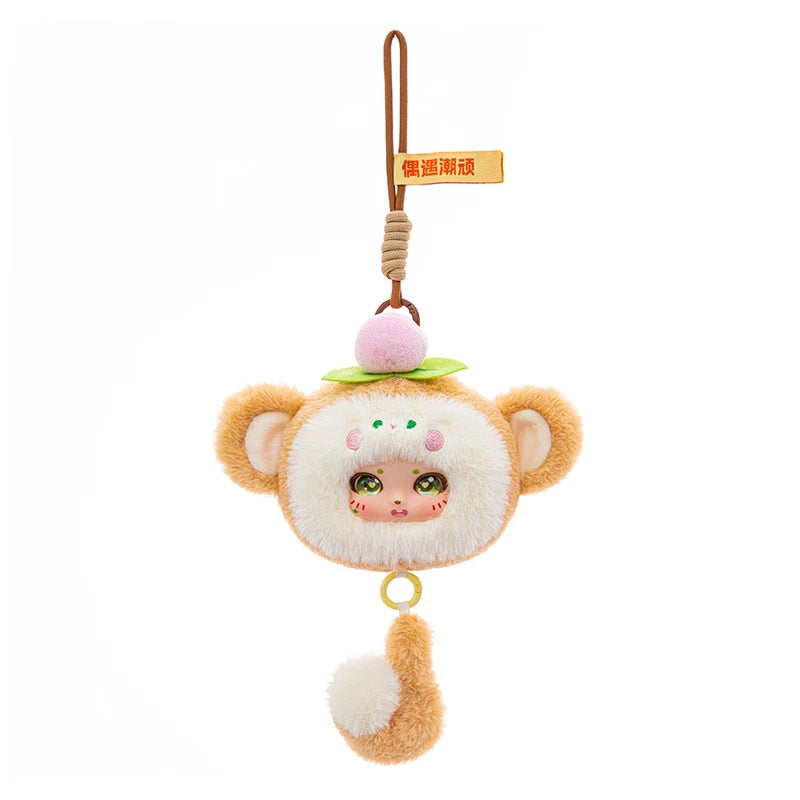 18cm round vinyl plush toy, forest animal plush, vinyl plush toys, backpack hanging key holder, beautiful gift for children